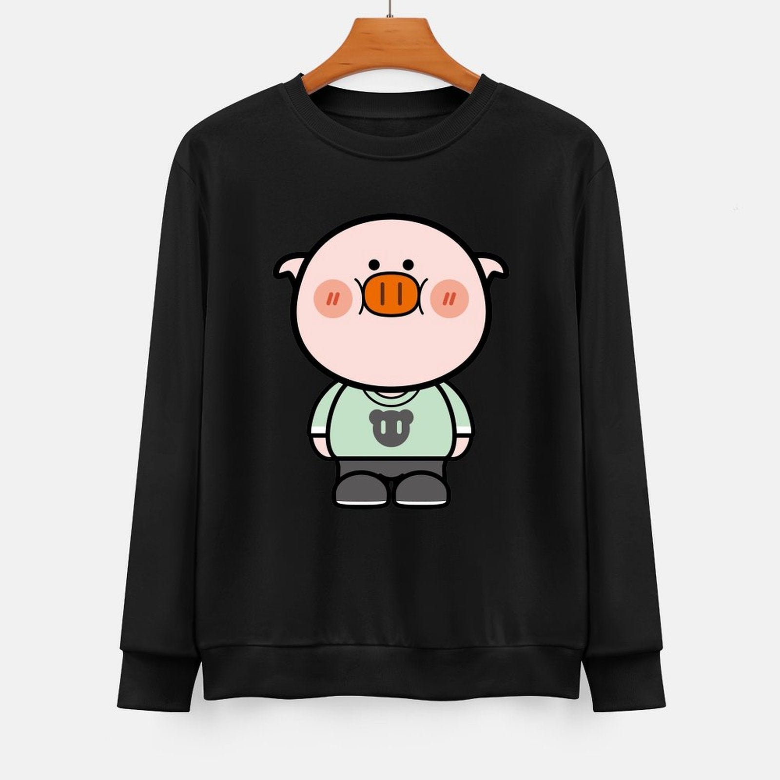 Front Patterned Long Sleeve TopEssential ActiveStyle